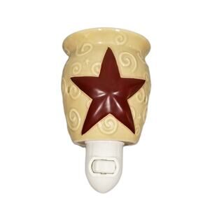 Scentsy Rustic‎ Red Star Plug In Wax Warmer Retired